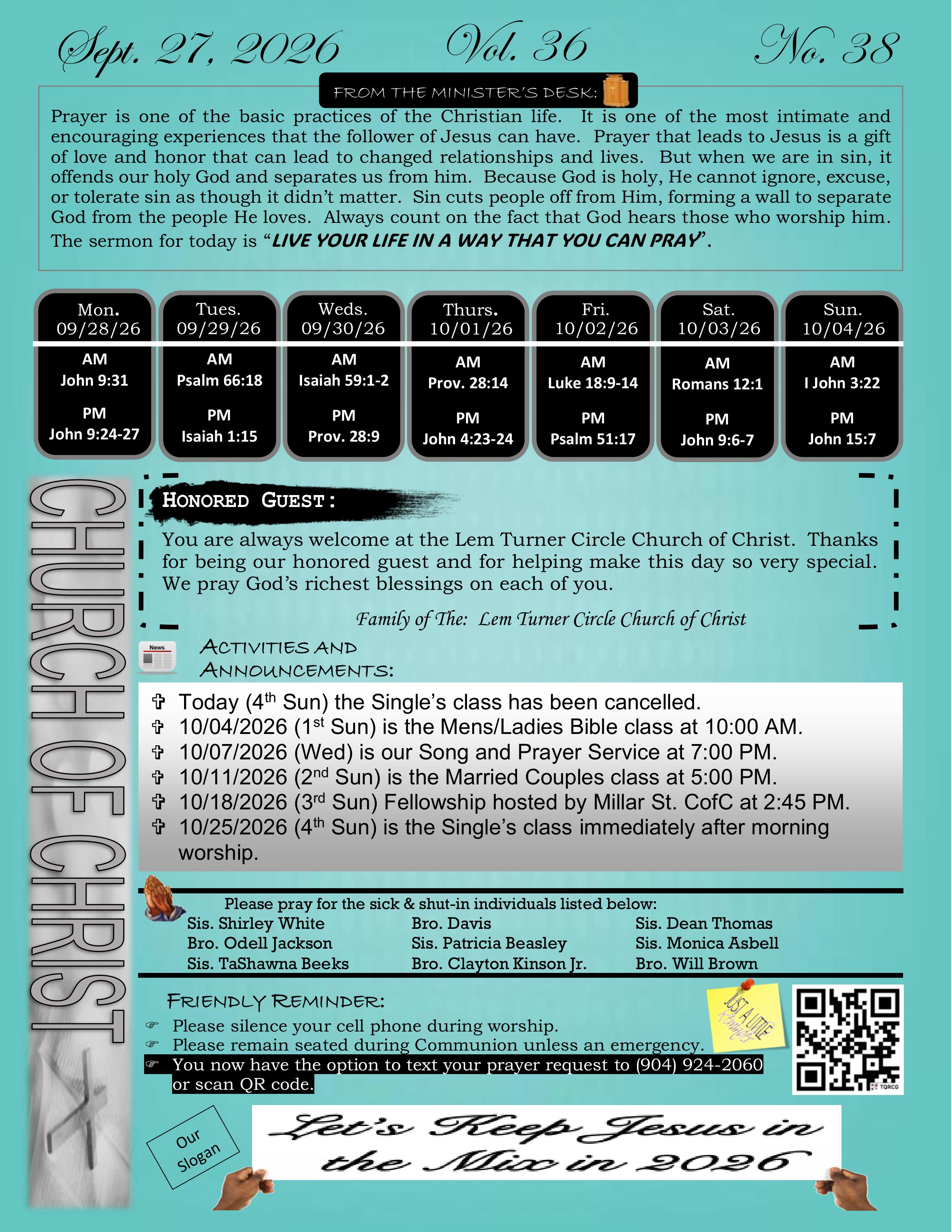 Weekly Bulletin Image